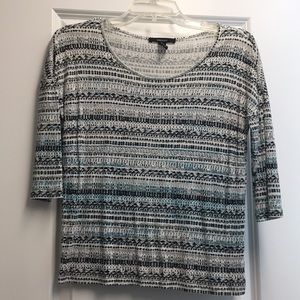 Patterned Quarter Sleeve Shirt